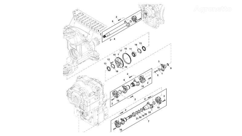 Nasadka (Przekładnia Power Shift)  R557734 annen overføring reservedel for John Deere 9470RX beltetraktor