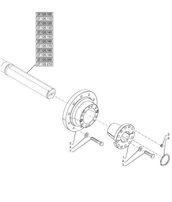 New Holland 47126431 differensial for New Holland T6070 hjul traktor