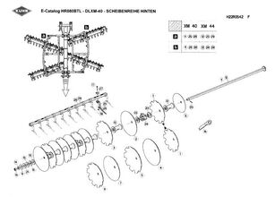 Kuhn Scheiben gezackt und rund disk for Kuhn harv